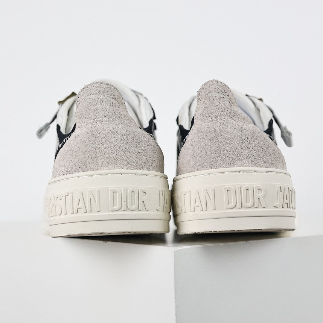 Dior Walk'n'Dior Low-Top Sneakers – Black Canvas & J'adior Ribbon Laces