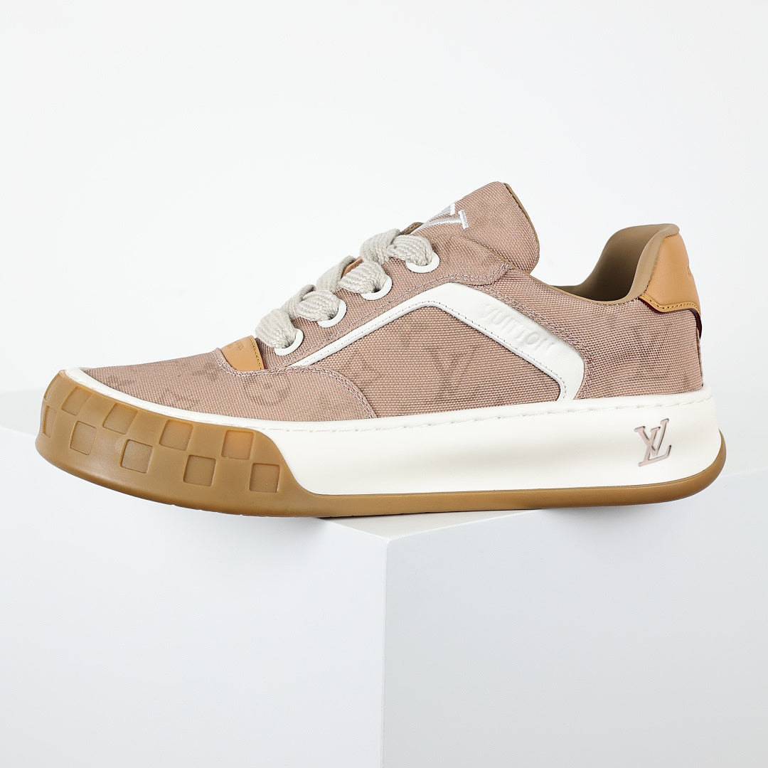 Louis Vuitton Suede Biscuit Sneakers