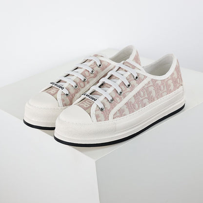 Dior Walk'n'Dior Low-Top Sneakers – Pink Oblique Jacquard Canvas