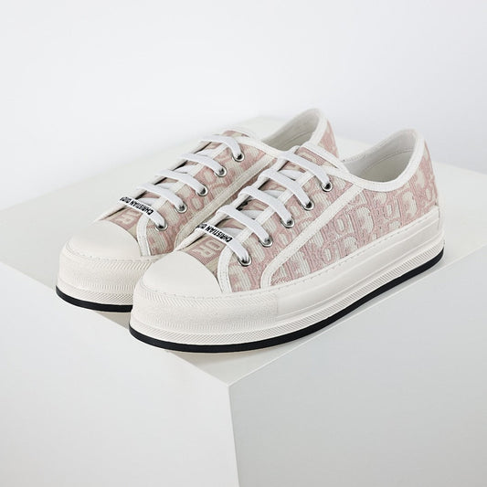 Dior Walk'n'Dior Low-Top Sneakers – Pink Oblique Jacquard Canvas