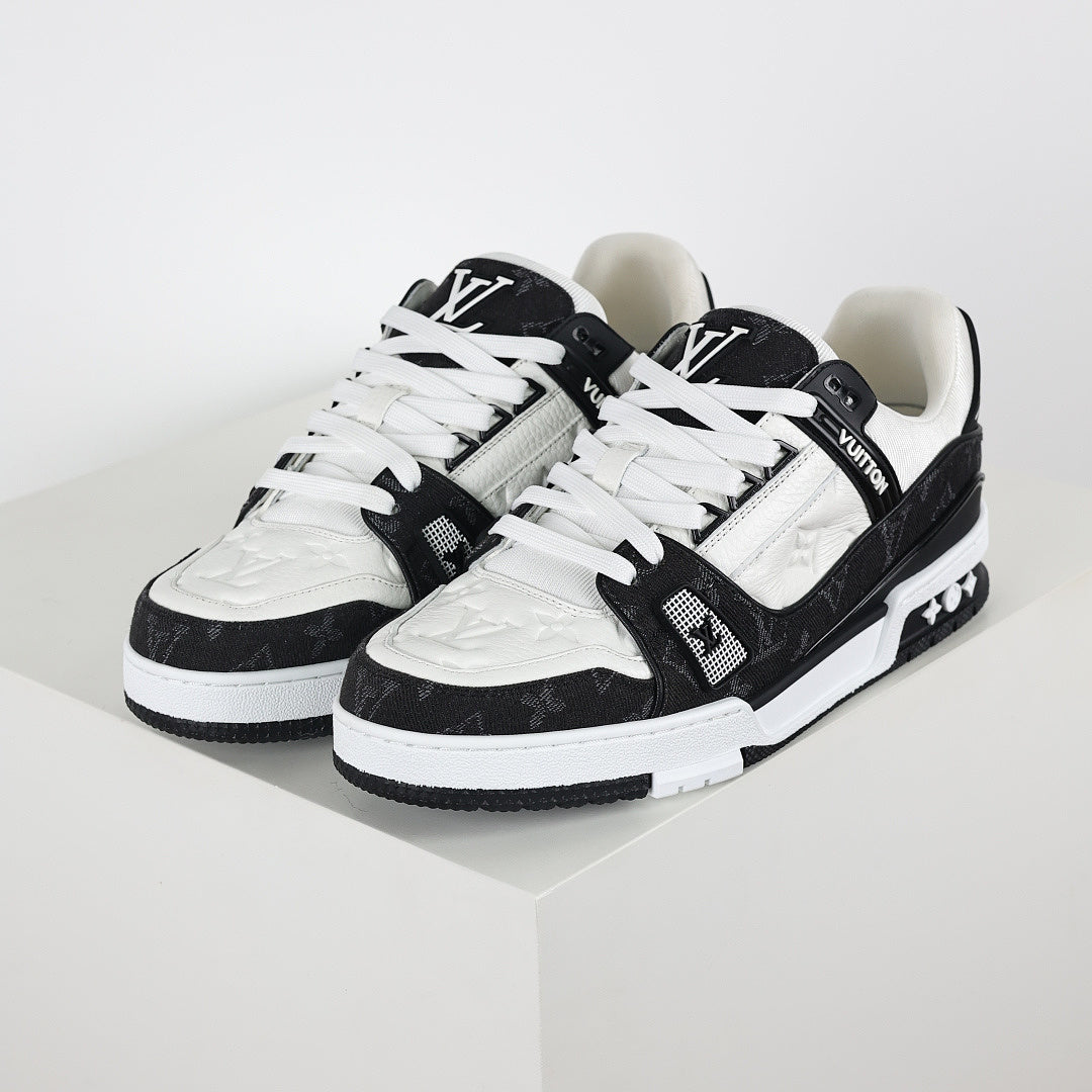 Louis Vuitton LV Trainer X1 Max – Black Denim Edition | Luxury Classic Peak