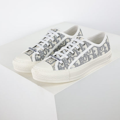 Dior Walk'n'Dior Low-Top Sneakers – Grey Oblique Jacquard Canvas