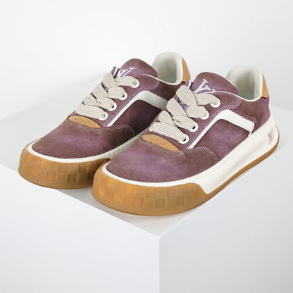 Louis Vuitton Suede Biscuit Sneakers