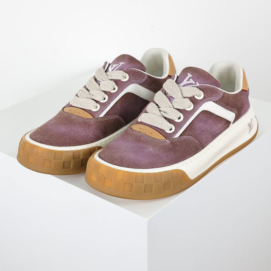 Louis Vuitton Suede Biscuit Sneakers