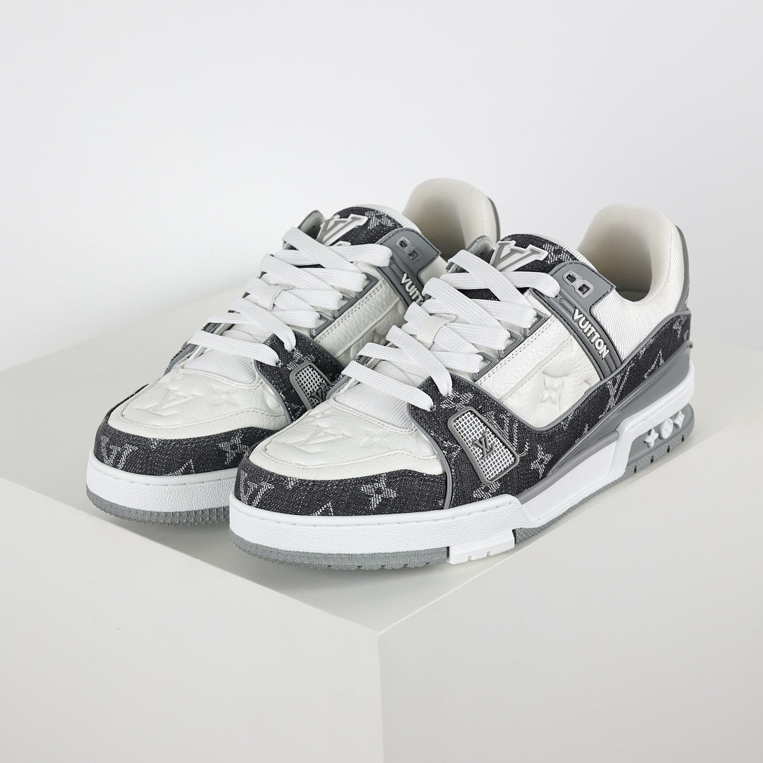 Louis Vuitton LV Trainer X1 Max – Grey Denim Edition | Luxury Classic Peak