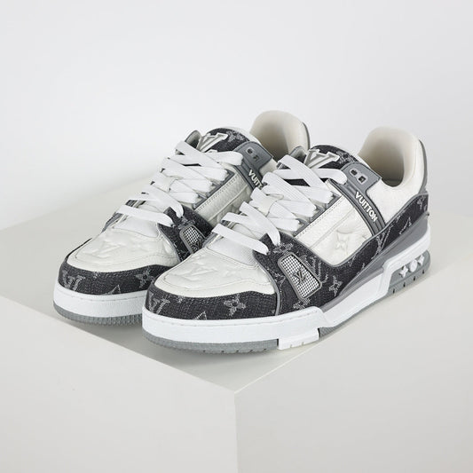 Louis Vuitton LV Trainer X1 Max – Grey Denim Edition | Luxury Classic Peak