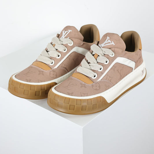 Louis Vuitton Suede Biscuit Sneakers