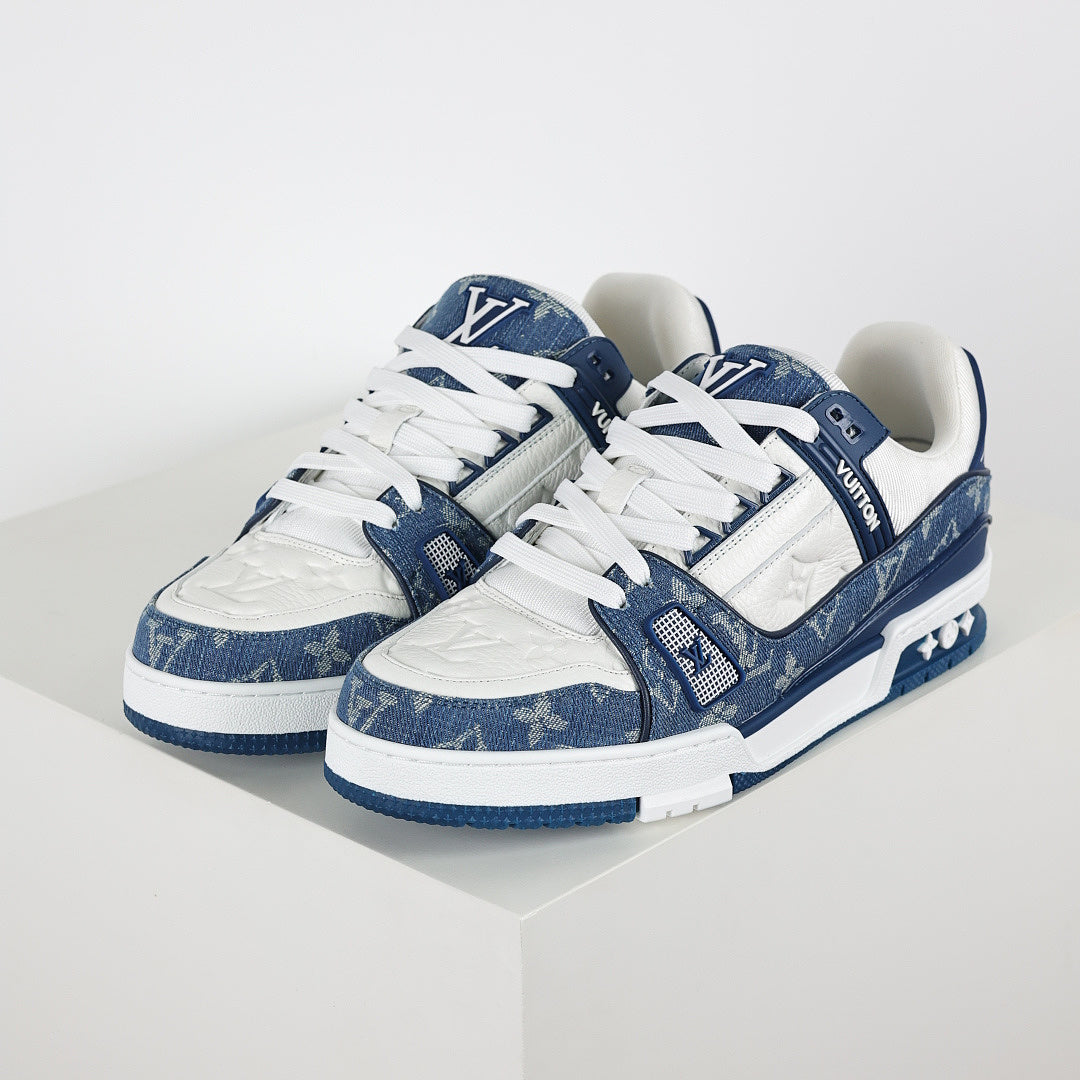 Louis Vuitton Trainer X1 Max – Blue Denim Edition | Luxury Classic Peak