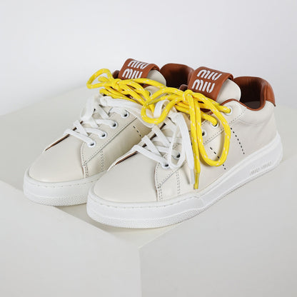 Miu Miu Early Spring Suede & Satin Trainer Sneakers
