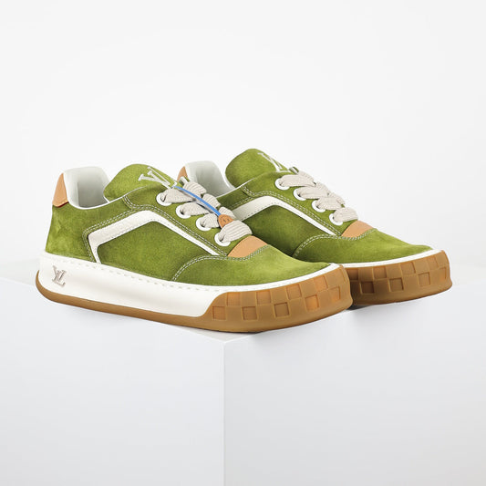 Louis Vuitton Suede Biscuit Sneakers