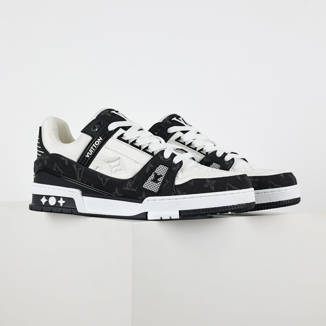 Louis Vuitton LV Trainer X1 Max – Black Denim Edition | Luxury Classic Peak
