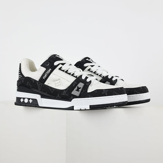 Louis Vuitton LV Trainer X1 Max – Black Denim Edition | Luxury Classic Peak