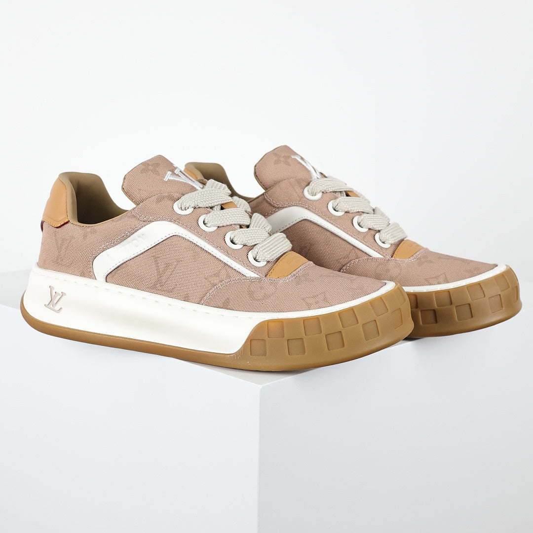 Louis Vuitton Suede Biscuit Sneakers