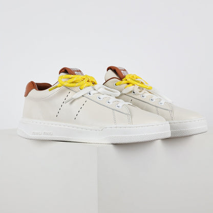 Miu Miu Early Spring Suede & Satin Trainer Sneakers
