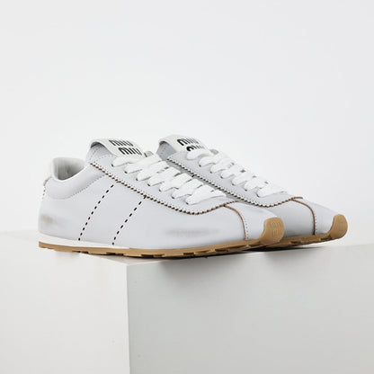 Miu Miu Tyre SS25 Runway Trainer Sneakers in White