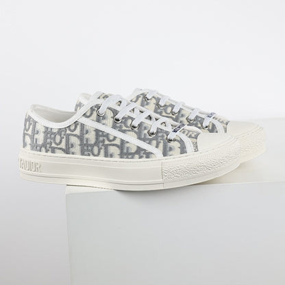 Dior Walk'n'Dior Low-Top Sneakers – Grey Oblique Jacquard Canvas