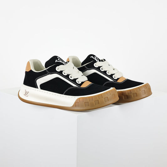 Louis Vuitton Suede Biscuit Sneakers