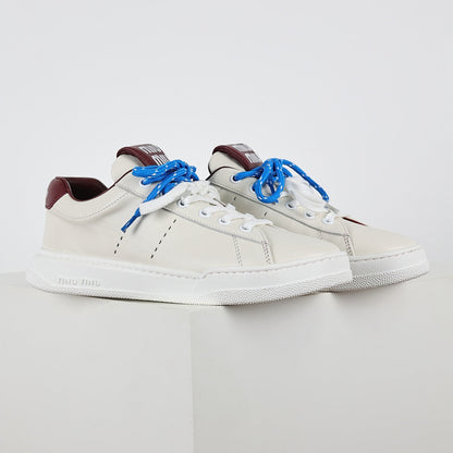 Miu Miu Early Spring Suede & Satin Trainer Sneakers