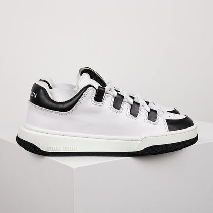 Miu Miu New Autumn Casual White Sneakers