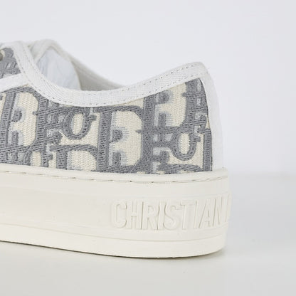 Dior Walk'n'Dior Low-Top Sneakers – Grey Oblique Jacquard Canvas