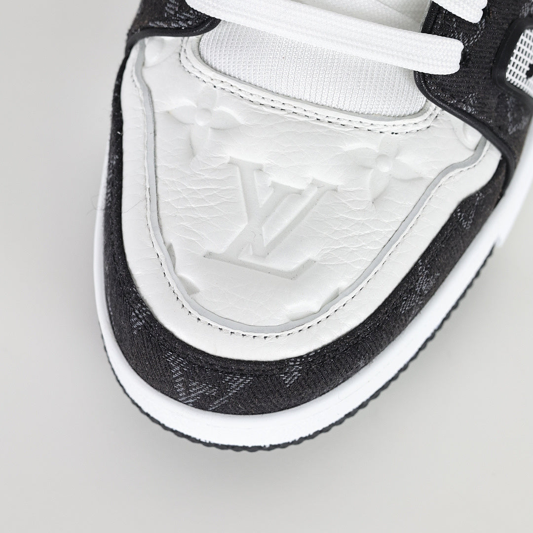 Louis Vuitton LV Trainer X1 Max – Black Denim Edition | Luxury Classic Peak