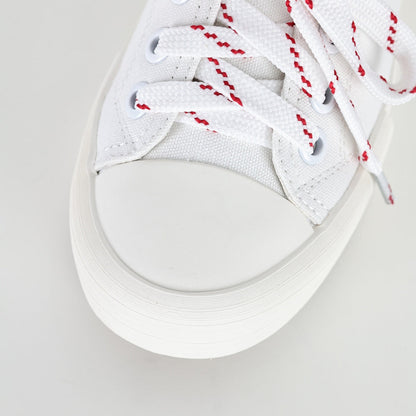 Miu Miu Canvas Low-Top Sneakers in White