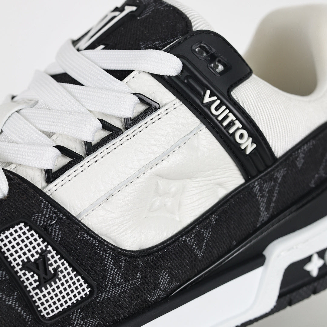 Louis Vuitton LV Trainer X1 Max – Black Denim Edition | Luxury Classic Peak