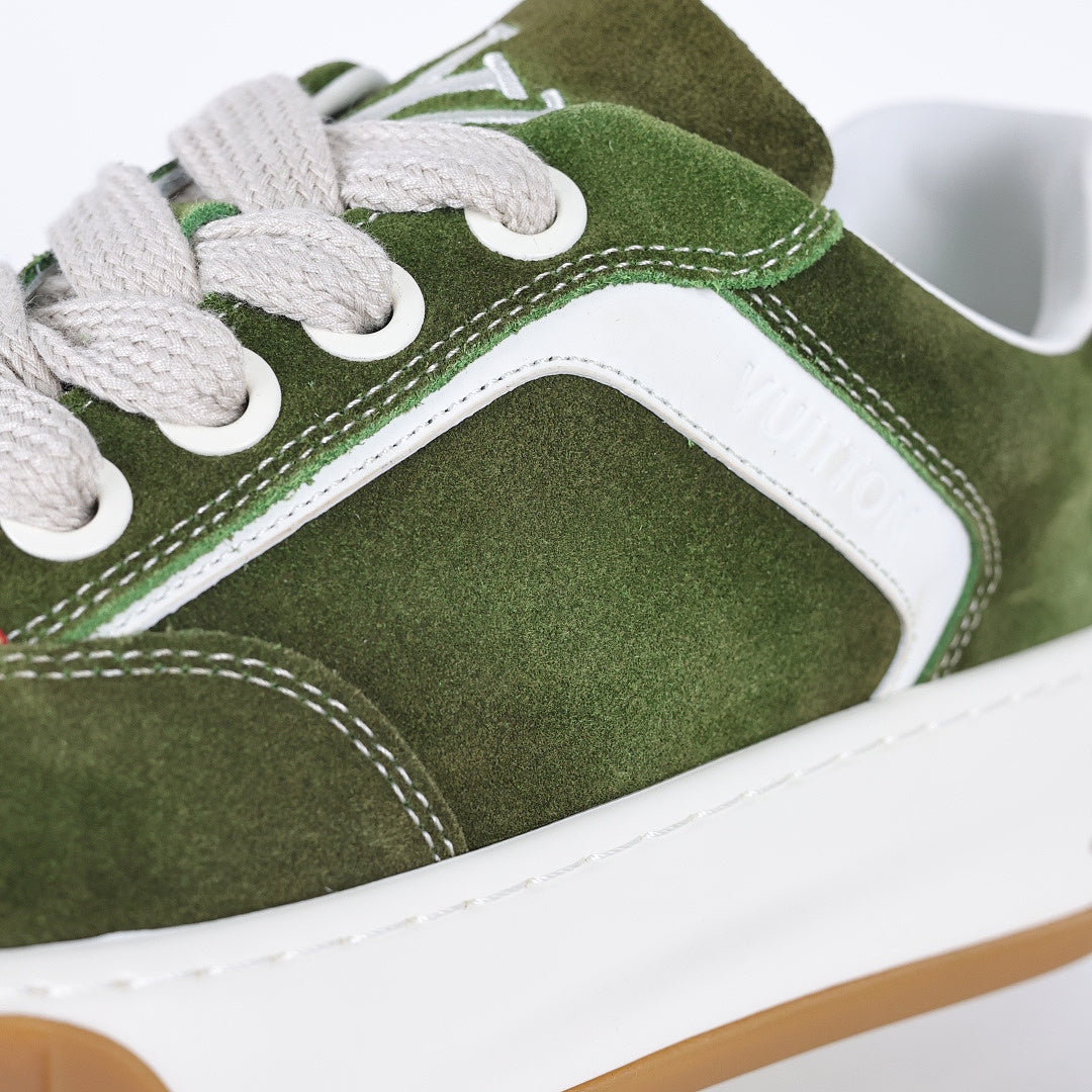 Louis Vuitton Suede Biscuit Sneakers