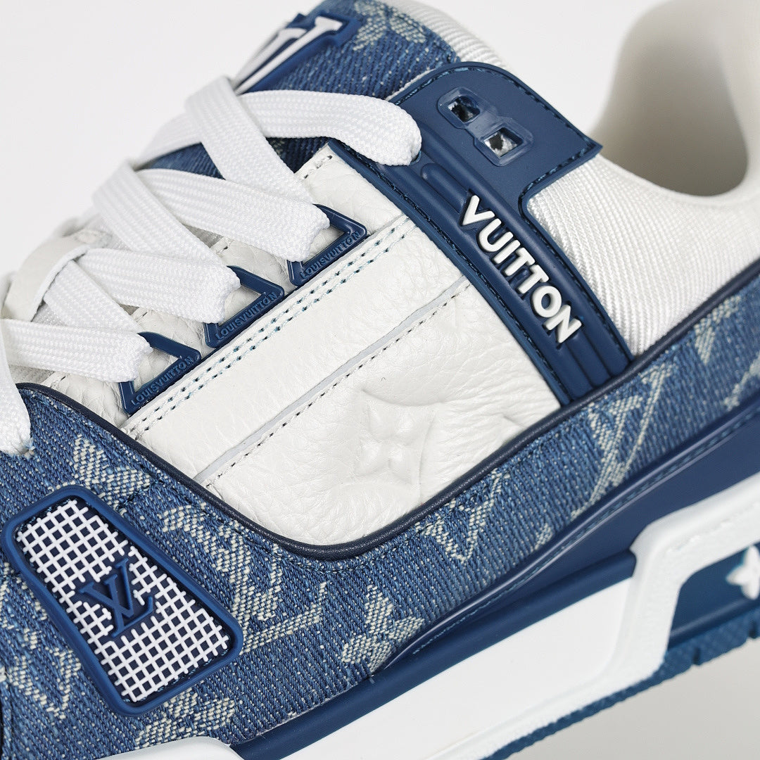 Louis Vuitton Trainer X1 Max – Blue Denim Edition | Luxury Classic Peak