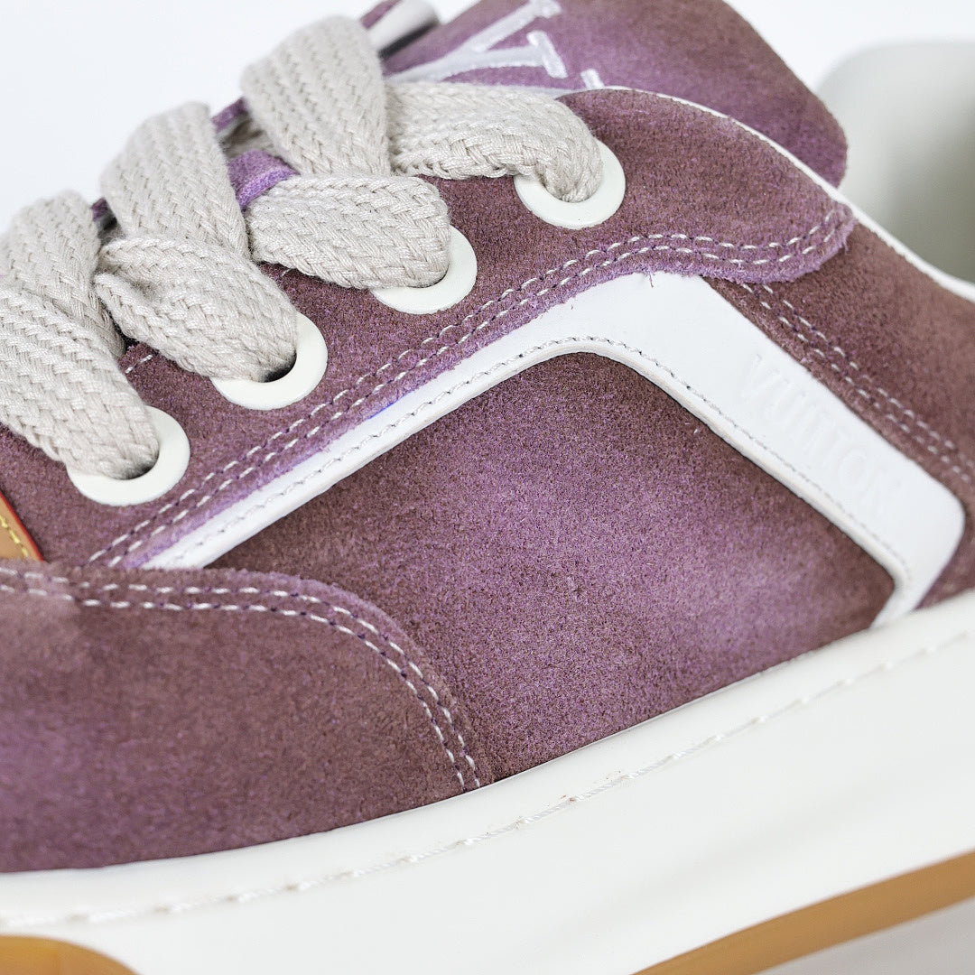 Louis Vuitton Suede Biscuit Sneakers