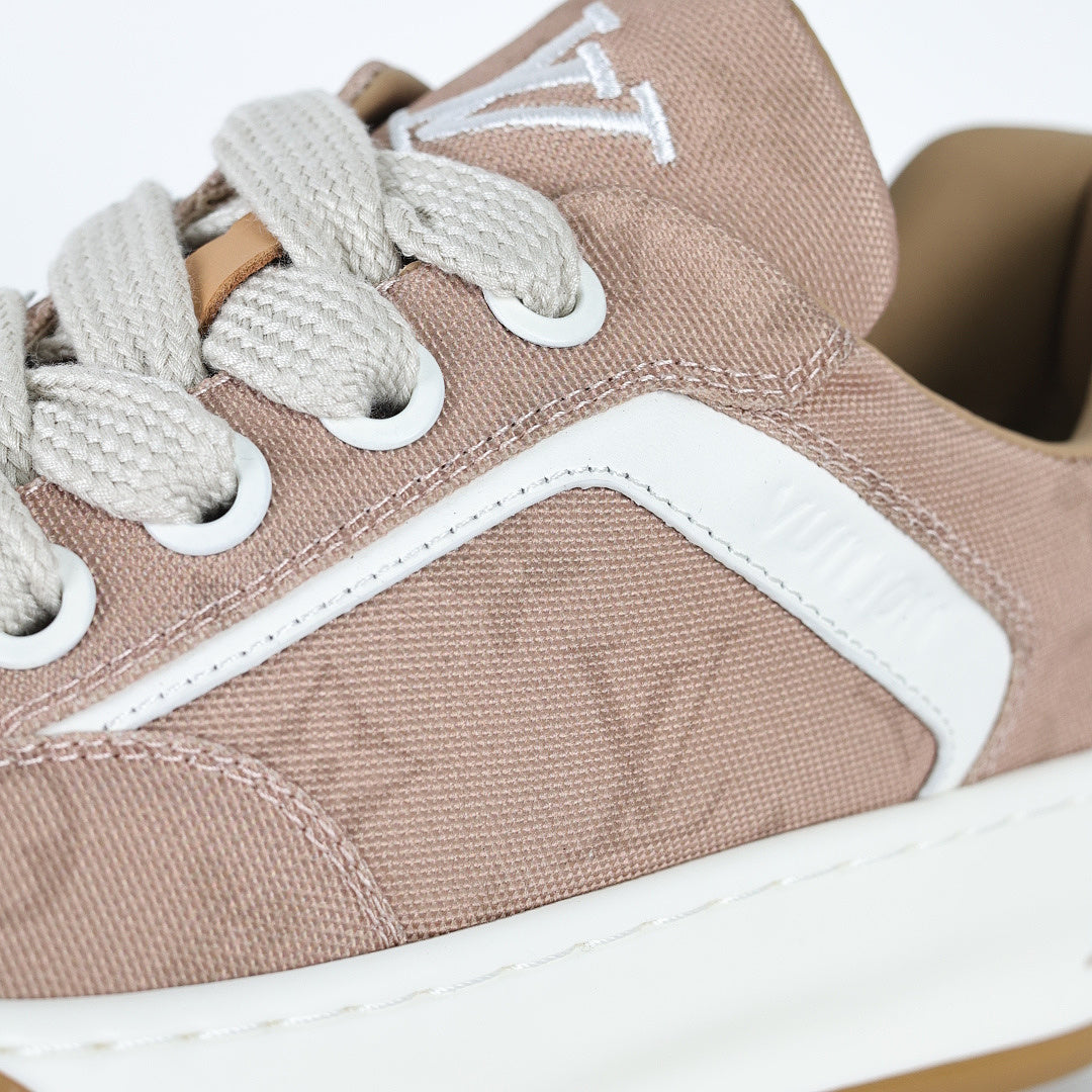 Louis Vuitton Suede Biscuit Sneakers