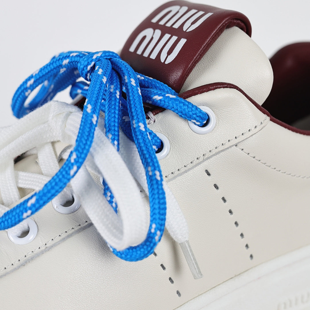 Miu Miu Early Spring Suede & Satin Trainer Sneakers