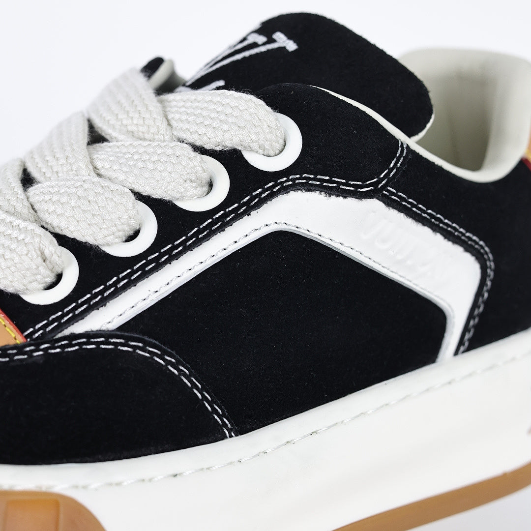 Louis Vuitton Suede Biscuit Sneakers