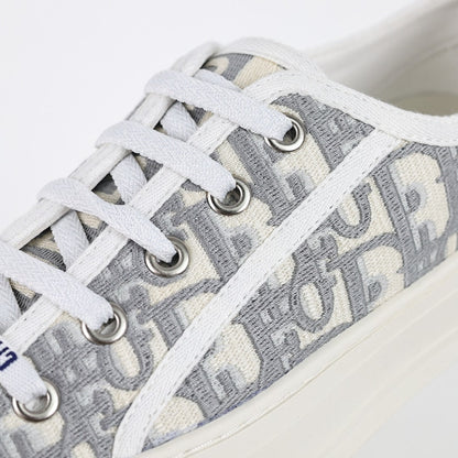 Dior Walk'n'Dior Low-Top Sneakers – Grey Oblique Jacquard Canvas