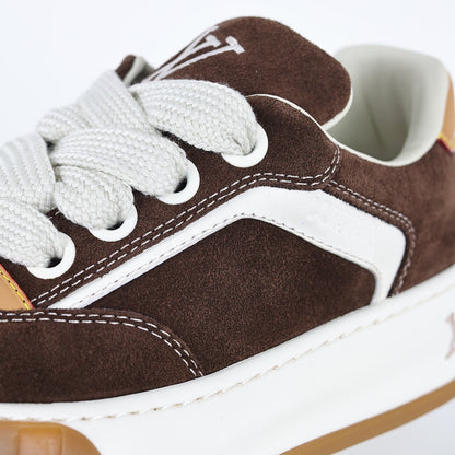 Louis Vuitton Suede Biscuit Sneakers