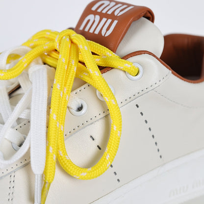 Miu Miu Early Spring Suede & Satin Trainer Sneakers
