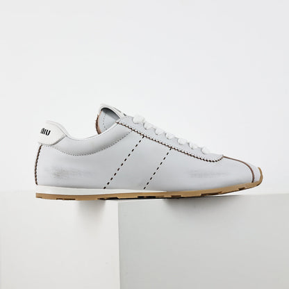 Miu Miu Tyre SS25 Runway Trainer Sneakers in White
