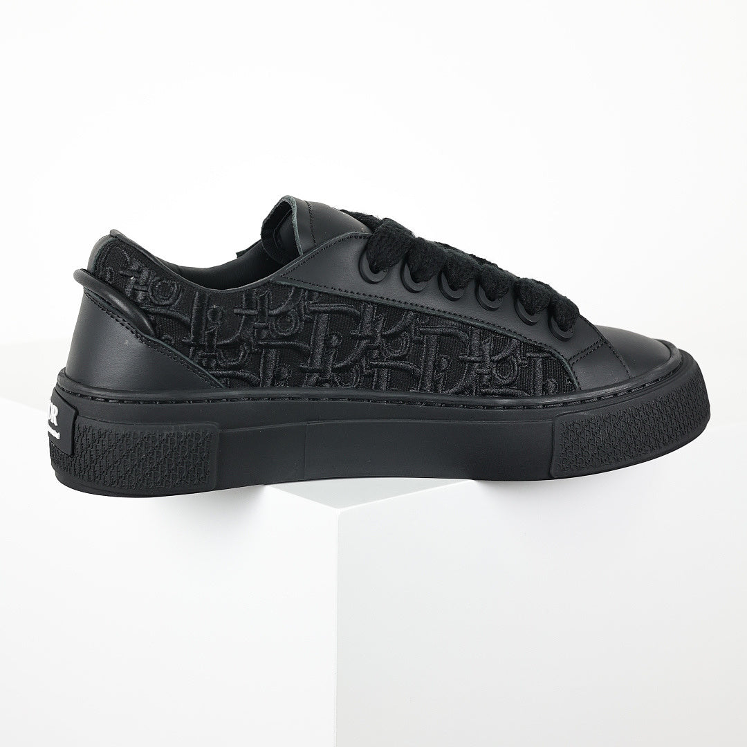 Dior B33 Low-Top Sneakers – Triple Black Oblique