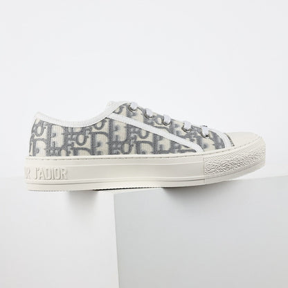 Dior Walk'n'Dior Low-Top Sneakers – Grey Oblique Jacquard Canvas