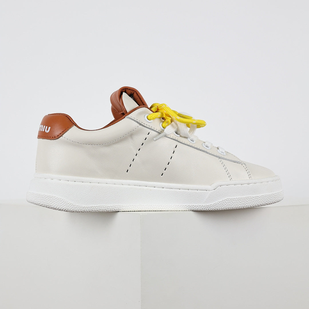 Miu Miu Early Spring Suede & Satin Trainer Sneakers