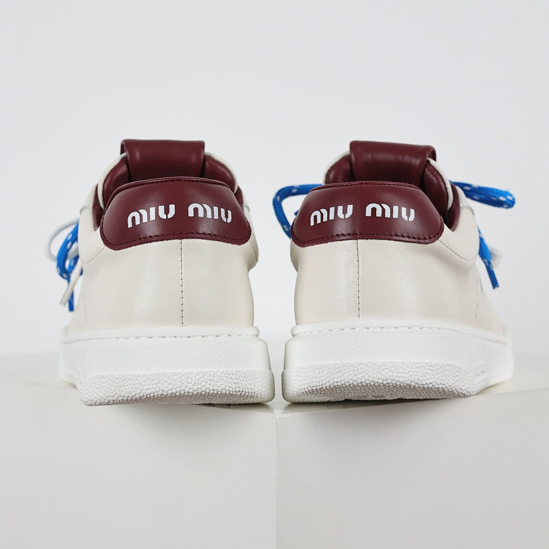 Miu Miu Early Spring Suede & Satin Trainer Sneakers