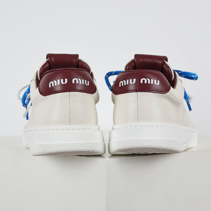 Miu Miu Early Spring Suede & Satin Trainer Sneakers