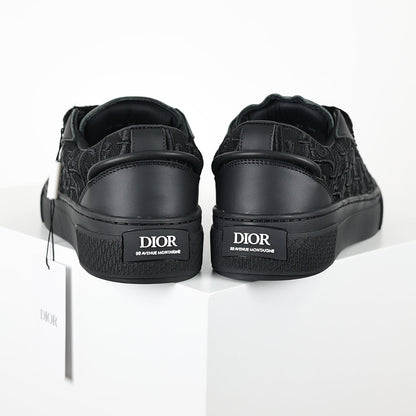 Dior B33 Low-Top Sneakers – Triple Black Oblique