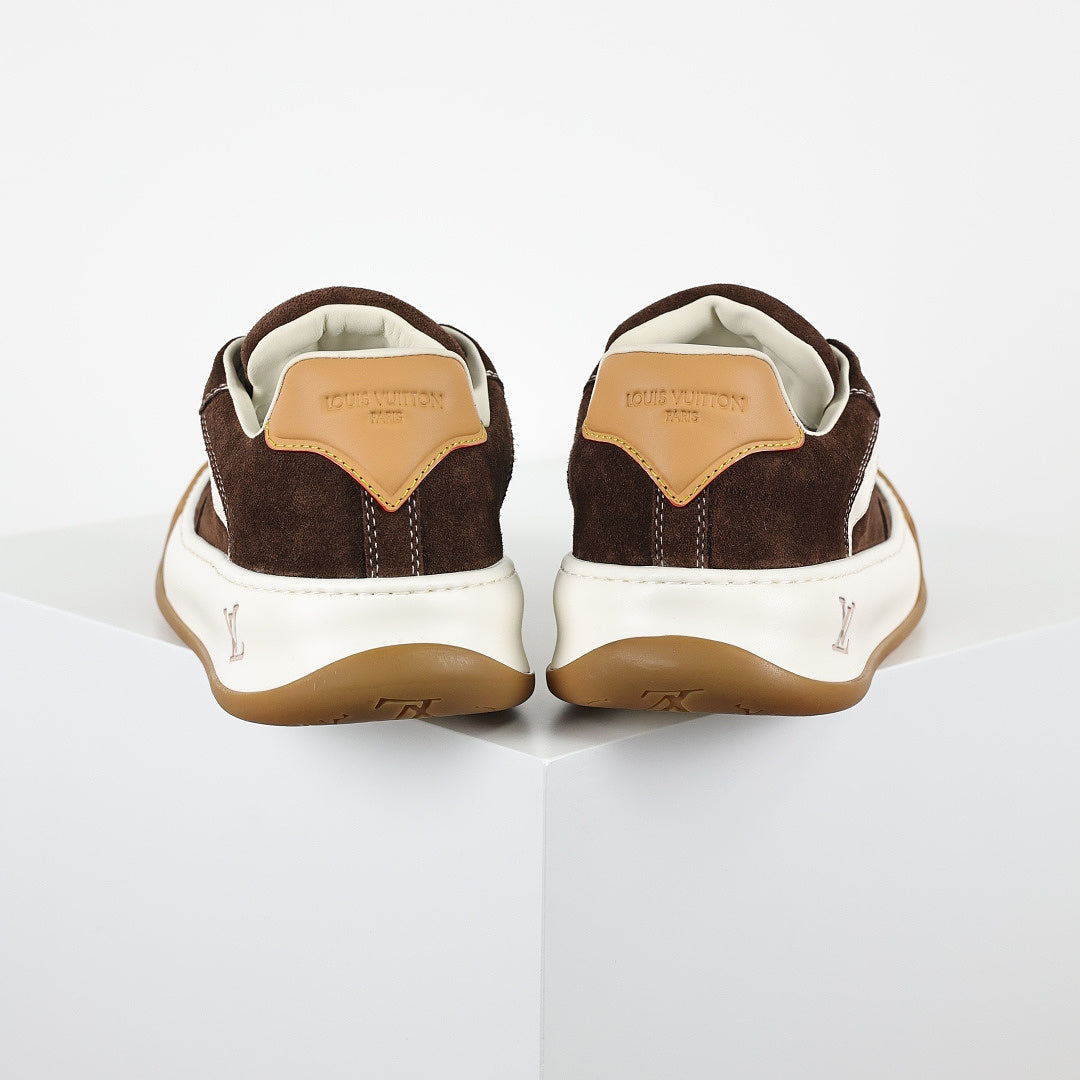 Louis Vuitton Suede Biscuit Sneakers
