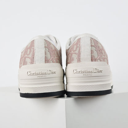 Dior Walk'n'Dior Low-Top Sneakers – Pink Oblique Jacquard Canvas