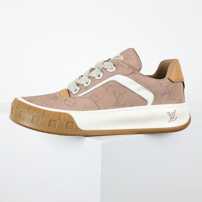 Louis Vuitton Suede Biscuit Sneakers