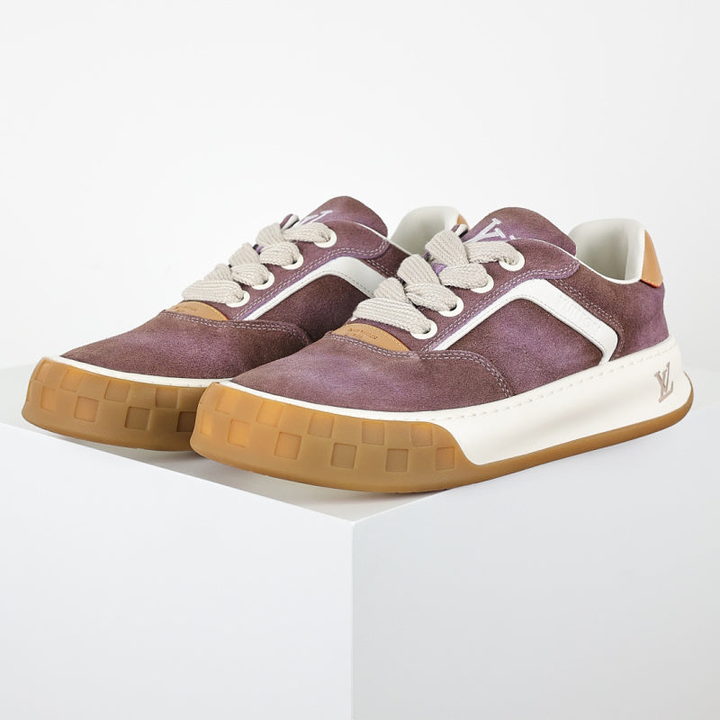 Louis Vuitton Suede Biscuit Sneakers