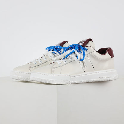 Miu Miu Early Spring Suede & Satin Trainer Sneakers