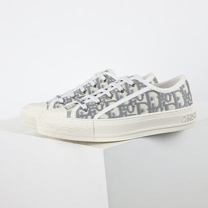 Dior Walk'n'Dior Low-Top Sneakers – Grey Oblique Jacquard Canvas