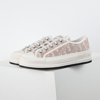 Dior Walk'n'Dior Low-Top Sneakers – Pink Oblique Jacquard Canvas